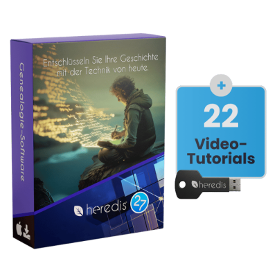 Heredis 2027 Expert-Paket für Mac | Inkl. USB-Videokurs