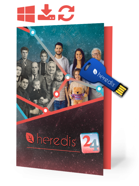 Heredis 2024 für Windows - Expert upgrade (USB-stick)